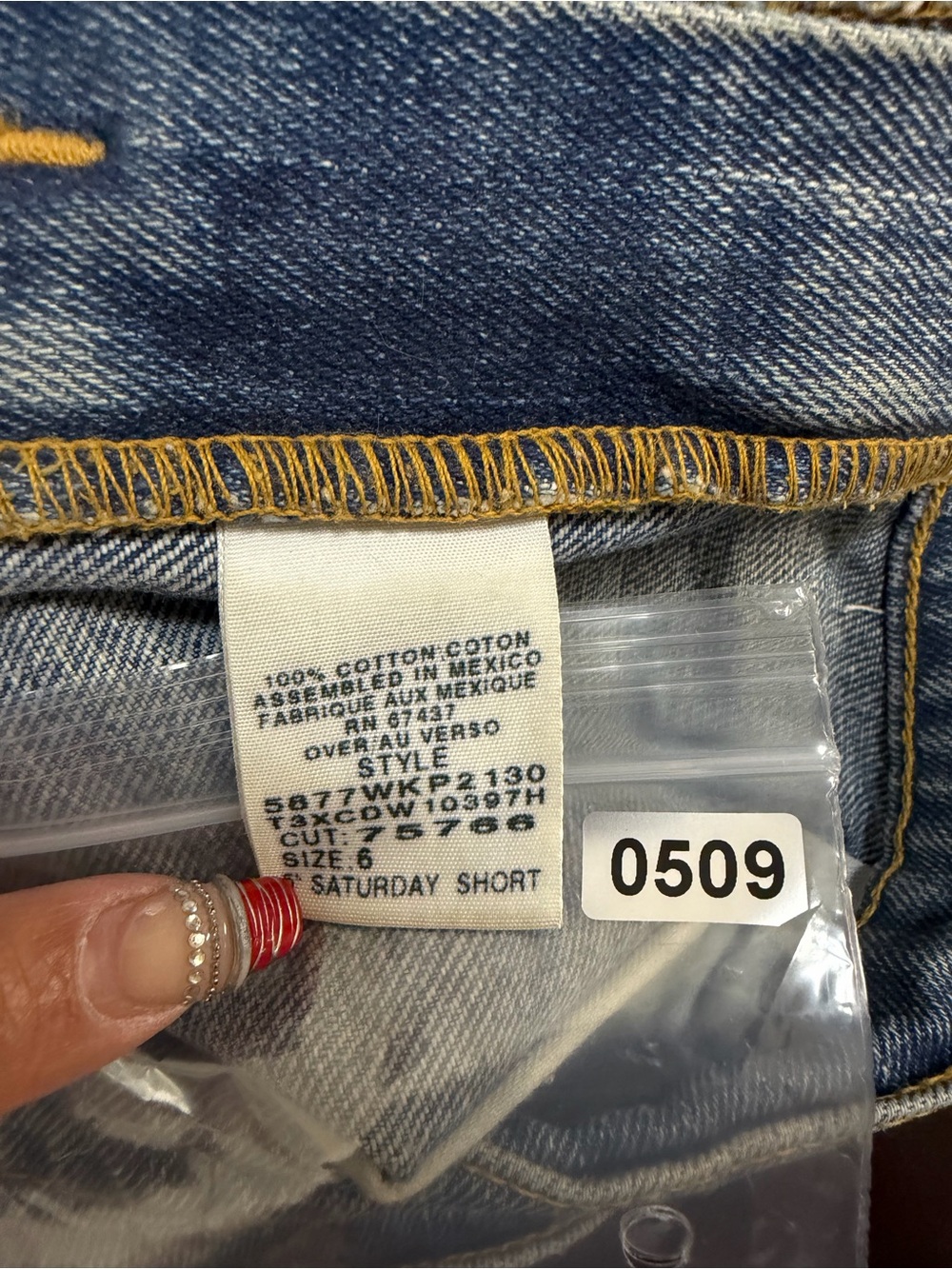Ralph Lauren Polo Jeans Saturday Denim Shorts Women’s Size 6 0509 - Picture 4 of 4